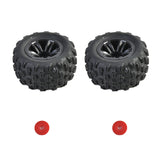 Hosim 2PCS 1:16 RC Car Tires&Wheel Rim Rubber for H07 RC Monster Truck 16300R