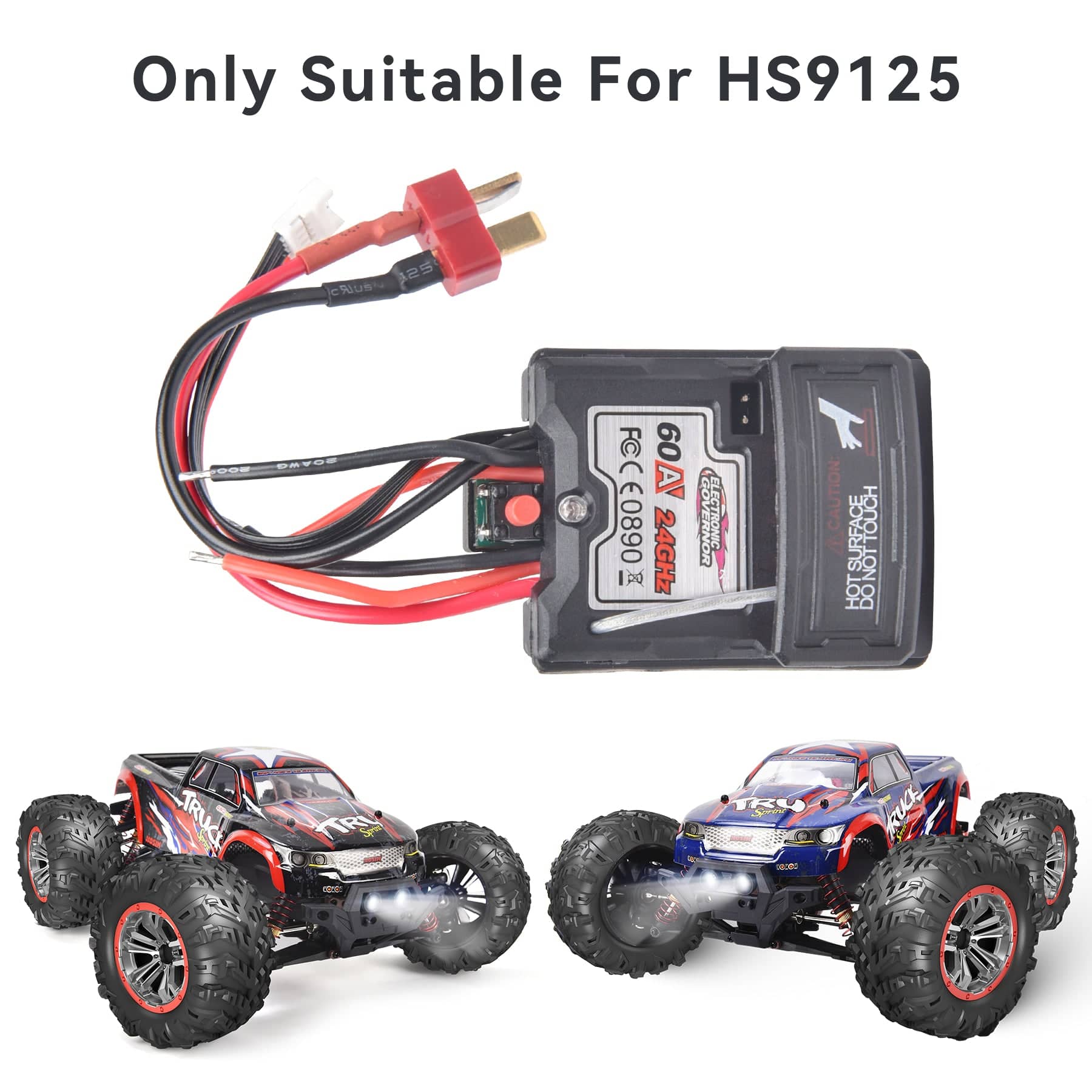 HOSIM RC Car Upgraded Electronic Speed Controller Assembly Accessory Spare Parts 25-ZJ07-New for Hosim HS9125 9126 New Version RC Car