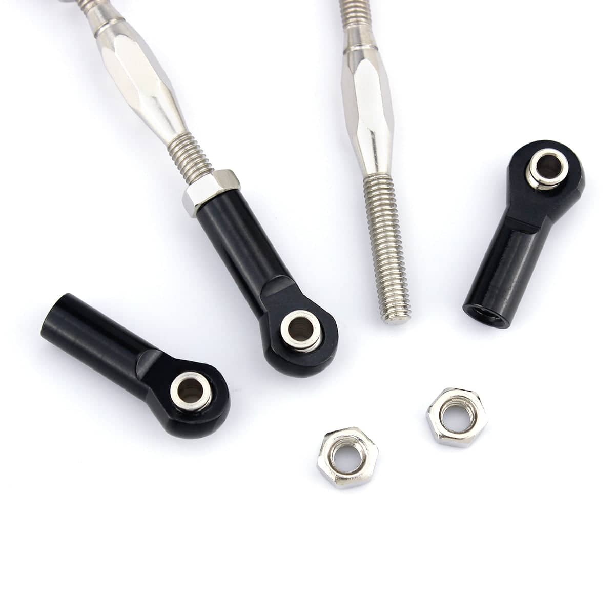 4Pcs RC Car Turnbuckles Steering Linkage Pull Rod for 1/10 Traxxas Slash 4x4