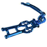 HOSIM RC Car Metal Front Rocker Arm Assembly 1:10 Scale FY-JSB01 for X07 X08（Blue）