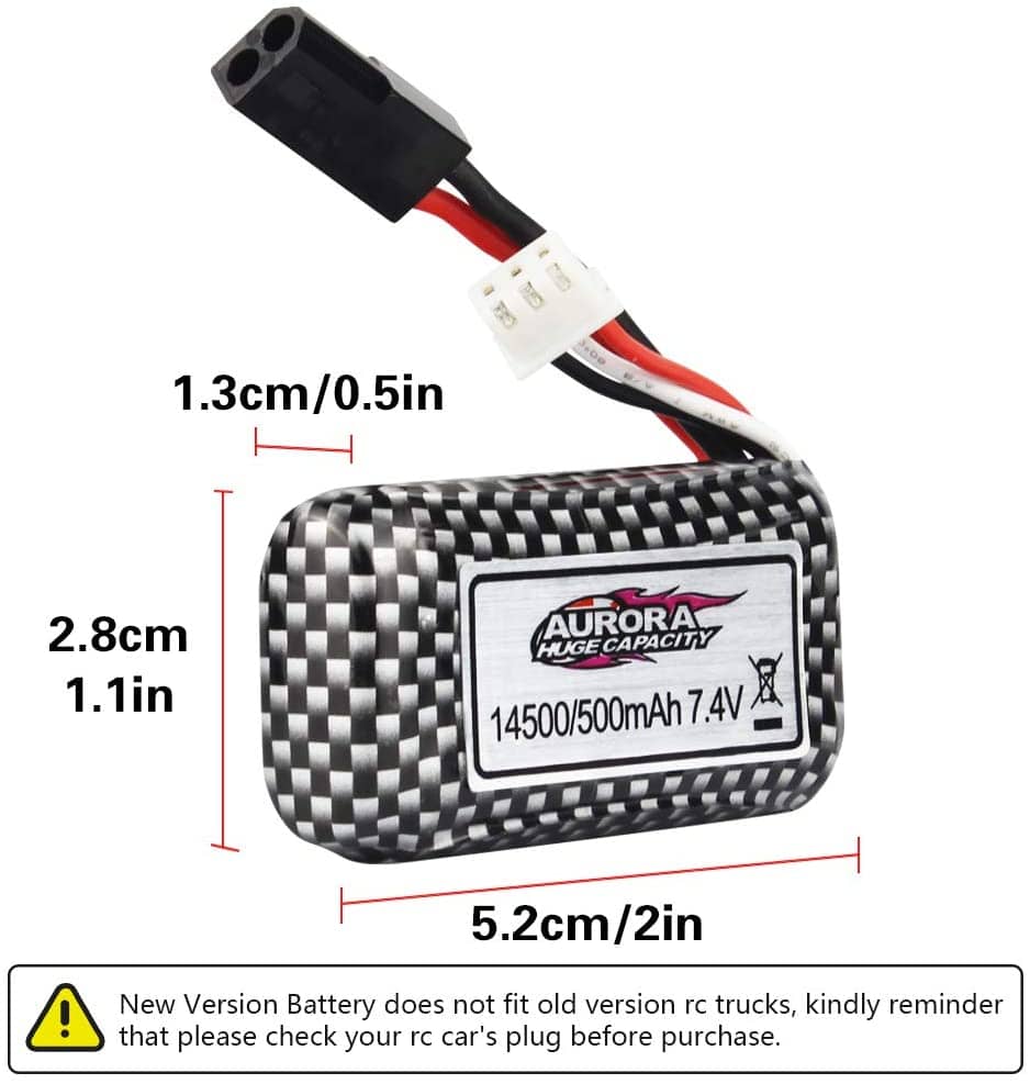 Hosim RC Cars  Battery, 500mAh Li-ion  Battery for 9130 9136 9137 9138 9145