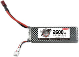 Hosim 1:10 Scale RC Cars Replacement 7.4V 2600mAh Battery Use for High Speed RC Truck X07 X08