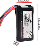 Hosim RC Cars 2pcs 2S 7.4V 20C 2000mAh Battery for 1/12 Scale Remote Control 9155 9156