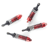 4Pcs RC Car Front Rear Shock Absorber for 1:10 4x4 Traxxas Slash Monster Car Red