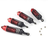 4Pcs RC Car Front Rear Shock Absorber for 1:10 4x4 Traxxas Slash Monster Car Red