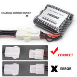 Hosim 2Pcs 9.6V 800mAh 2S Li-Po Battery+USB Charger for RC Car S911 S913 15-DJ02