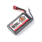 Hosim 7.4V 1600mAh 25C Rechargeable Li-Po Battery 25-DJ02 Pack+USB For 1:10 9125 9126 HS9125 RC Car