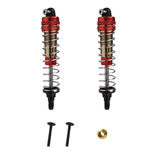 HOSIM RC Car Metal Shock Oil Filled Shocks Upgraded FY-JSZ02 for 1:10 Scale X07 X08 RC Trucks (Red)