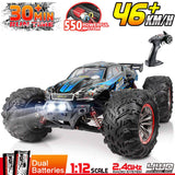 Hosim 1:12 Scale RC Car Monster Truck 46km+/H 4WD with 2 Batteries 9156 Blue