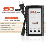 Hosim RC LiPo Battery Balance Charger 2S 3S Cells 7.4-11.1v 10W B3 Airsoft/Battery Pro Compact Charger