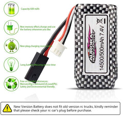 Hosim RC Cars  Battery, 500mAh Li-ion  Battery for 9130 9136 9137 9138 9145