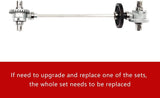 HOSIM RC Car Upgraded Metal Gear M55-Set,2PCS Metal Differentials+1PCS Metal Main Drive Shaft for 1/12 9155 9156 RC Car