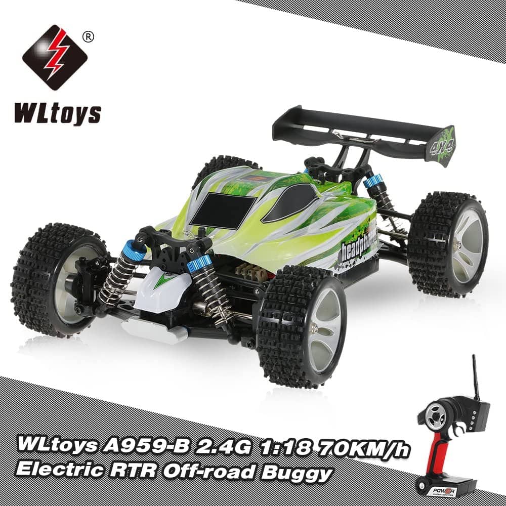 WLtoys Goolsky A959-B 2.4G 1/18 Scale 4WD 70km/H High Speed Electric RTR Off-Road Buggy RC Car