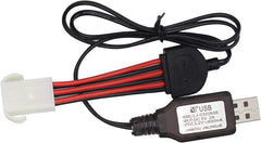 Hosim RC Car New Version USB Charger Power Adapter Cable DJ03, Spare Parts15-DJ03 RC Car 9112 9122 9123 (New Plug EL-6P)