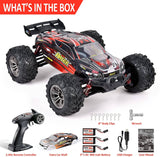 Hosim RC Cars 1:16 36+kmh 4WD High Speed Remote Control Truck Radio Off-Road Hobby Buggy for Adults and Children 3 Batteries 40+min Play