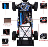 WLtoys 124018 RC Car, 1/12 Scale 2.4GHz Remote Control Car, 4WD 60km/h High Speed Racing Car, Off-Road Buggy Drift Car RTR
