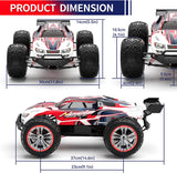 Hosim 1:10 RC Cars 48+ KMH 2.4GHz Remote Control Car 4WD Off Road Monster Truck Buggy Toy for Boys Teens Adults Gifts