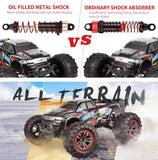 Hosim Upgraded 9125 RC Monster Truck with Oil Shock + 2 batteries