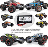 Hosim RC Cars 2pcs 2S 7.4V 20C 2000mAh Battery for 1/12 Scale Remote Control 9155 9156