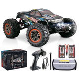 Hosim 1/10 Scale RC Car Monster Truck 9125 with 2 Batteries Blue