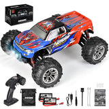 Hosim 1:16 RC Cars 36+KPH All Terrain 4WD Off Road RC Monster Truck Vehiclefor Boys Kids and Adults (New Car Shell Red)