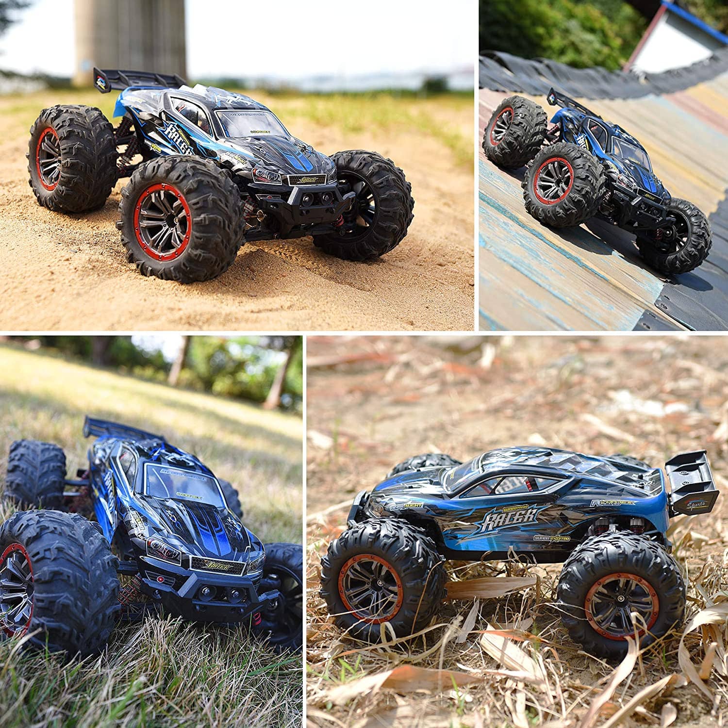 Hosim Large Size 1:12 Scale 46km+/H 4WD 2.4Ghz Monster Truck 9156 blue