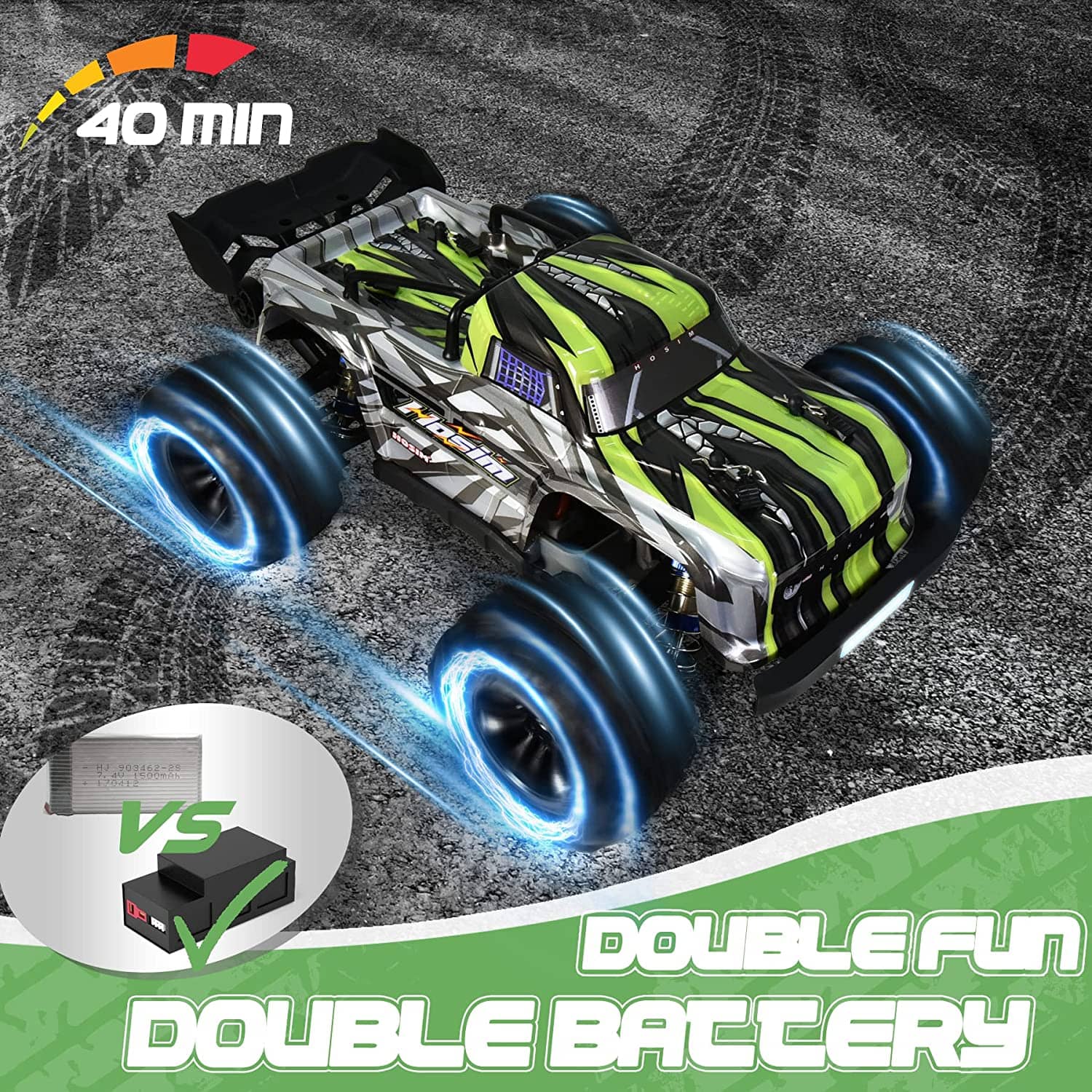 Hosim 1:16 Bluetooth GPS RC Car 4WD All Terrain RTR Remote Control Truck with App,Radio Cars Off Road Waterproof Hobby Grade Trucks for Child Adults