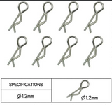 HOSIM RC Car Shell Body Clip Pins 1.2mm 1:10 Scale XLF-1018 for X07 X08