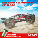 Hosim 1:16 Brushless RC Car Monster Truck Q905 Remote Control Car with 2845 Brushless Motro +Dual 1000mAh Batteries