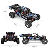 WLtoys 124018 RC Car, 1/12 Scale 2.4GHz Remote Control Car, 4WD 60km/h High Speed Racing Car, Off-Road Buggy Drift Car RTR