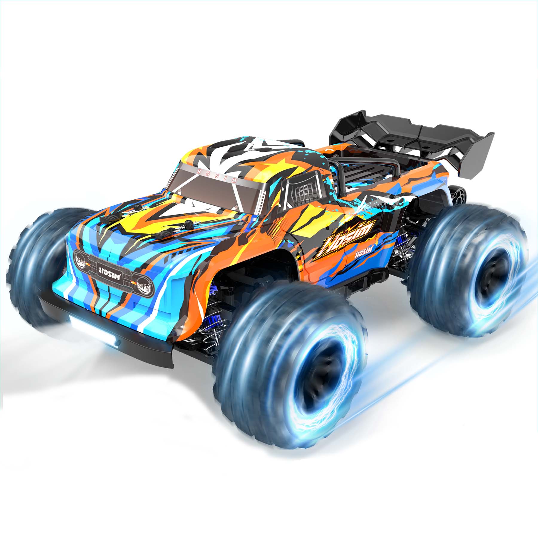 Hosim 1:16 Scale RC Car,4WD 40+KPH All Terrain Waterproof High Speed Electric Toy Off Road RC Monster Truck Vehicle Crawler for Boys Kids and Adults