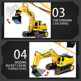 Hosim 1/26 Remote Control Car RC Excavator Truck