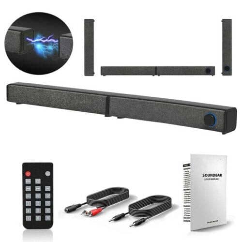 Hosim Wireless Sound Bar TV Soundbar Bluetooth Speaker Theater Stereo Subwoofer