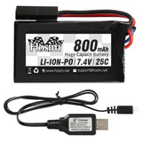 Hosim 800mAh Li-Po Battery+USB Charger for 9130 9135 9136 9138